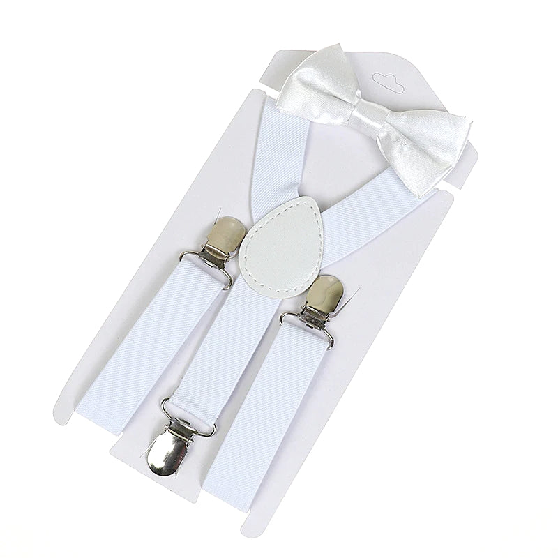 Imported Kids Suspenders Elastic Kids Gallace and Bow