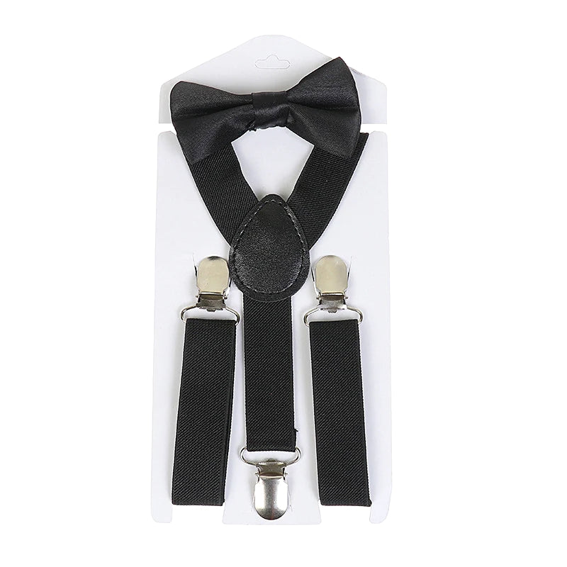 Imported Kids Suspenders Elastic Kids Gallace and Bow